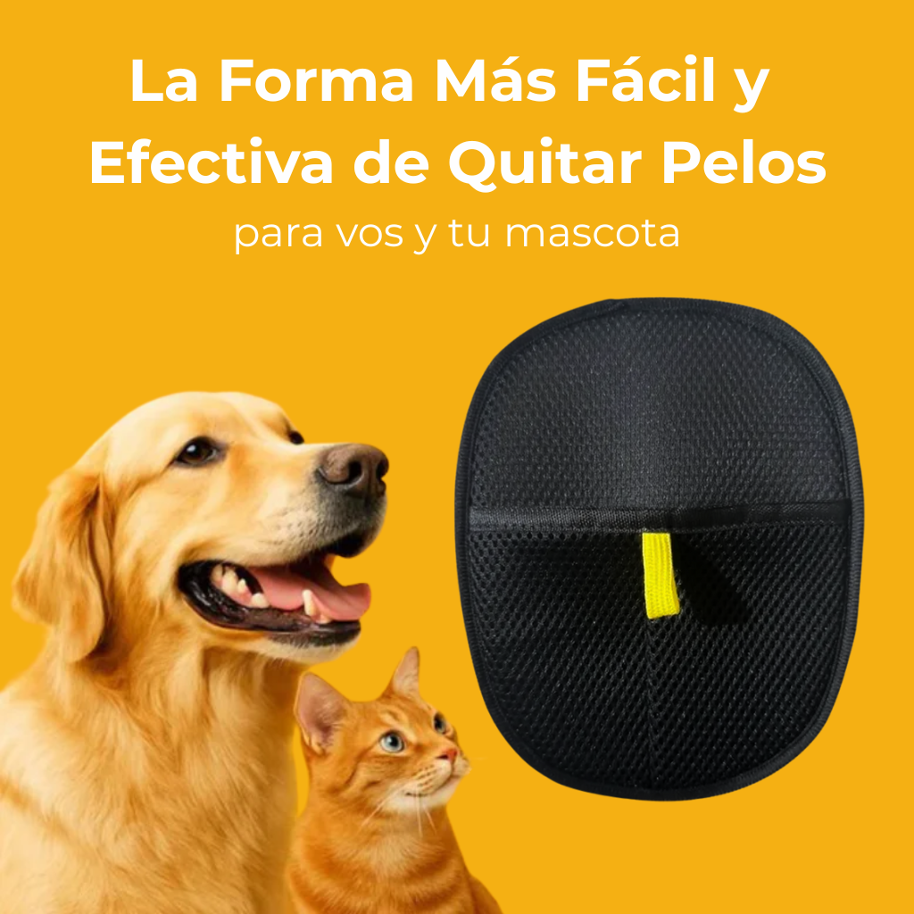 2x1 Guante Quita-Pelos + REGALO: Cepillo Vapor
