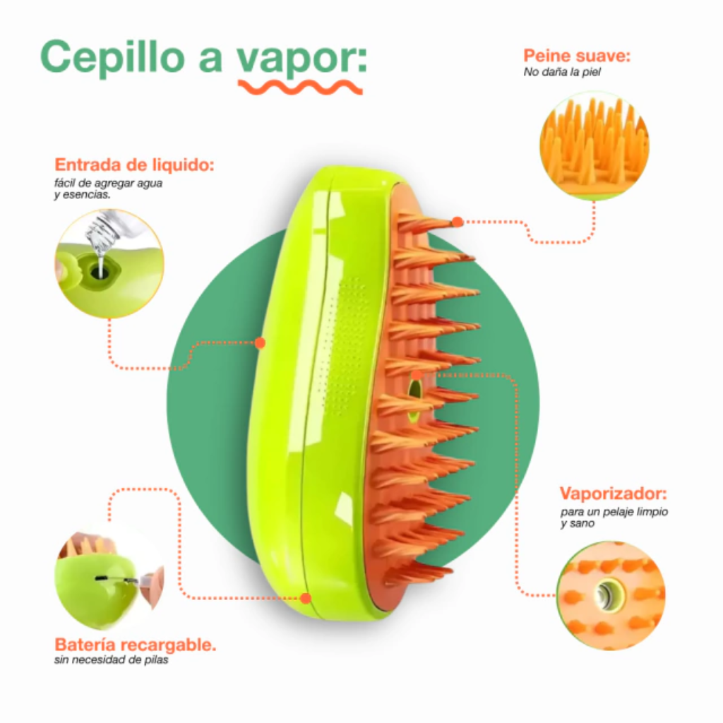 2x1 Guante Quita-Pelos + REGALO: Cepillo Vapor