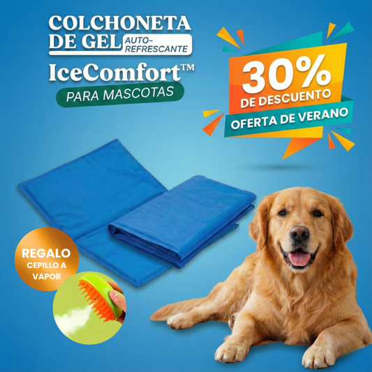 Colchoneta de Gel Auto-Refrescante IceComfort™ + REGALO: Cepillo Vapor